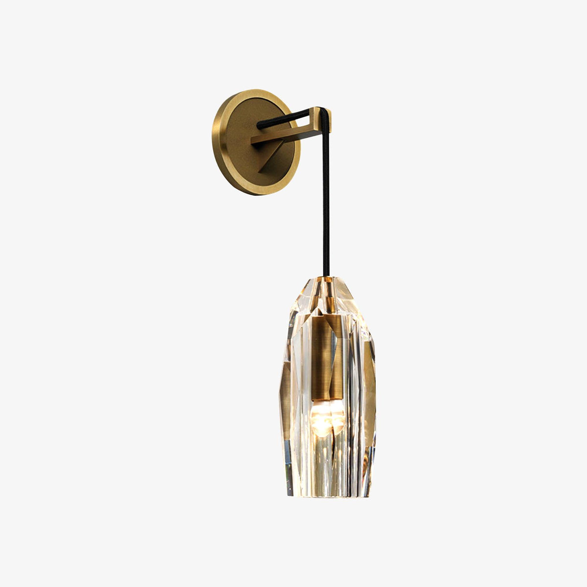 Zorinaris Premium nórdico aplique de pared de cristal
