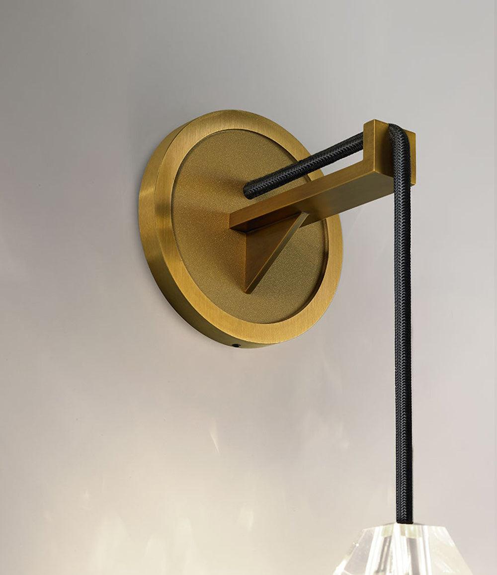Zorinaris Premium nórdico aplique de pared de cristal