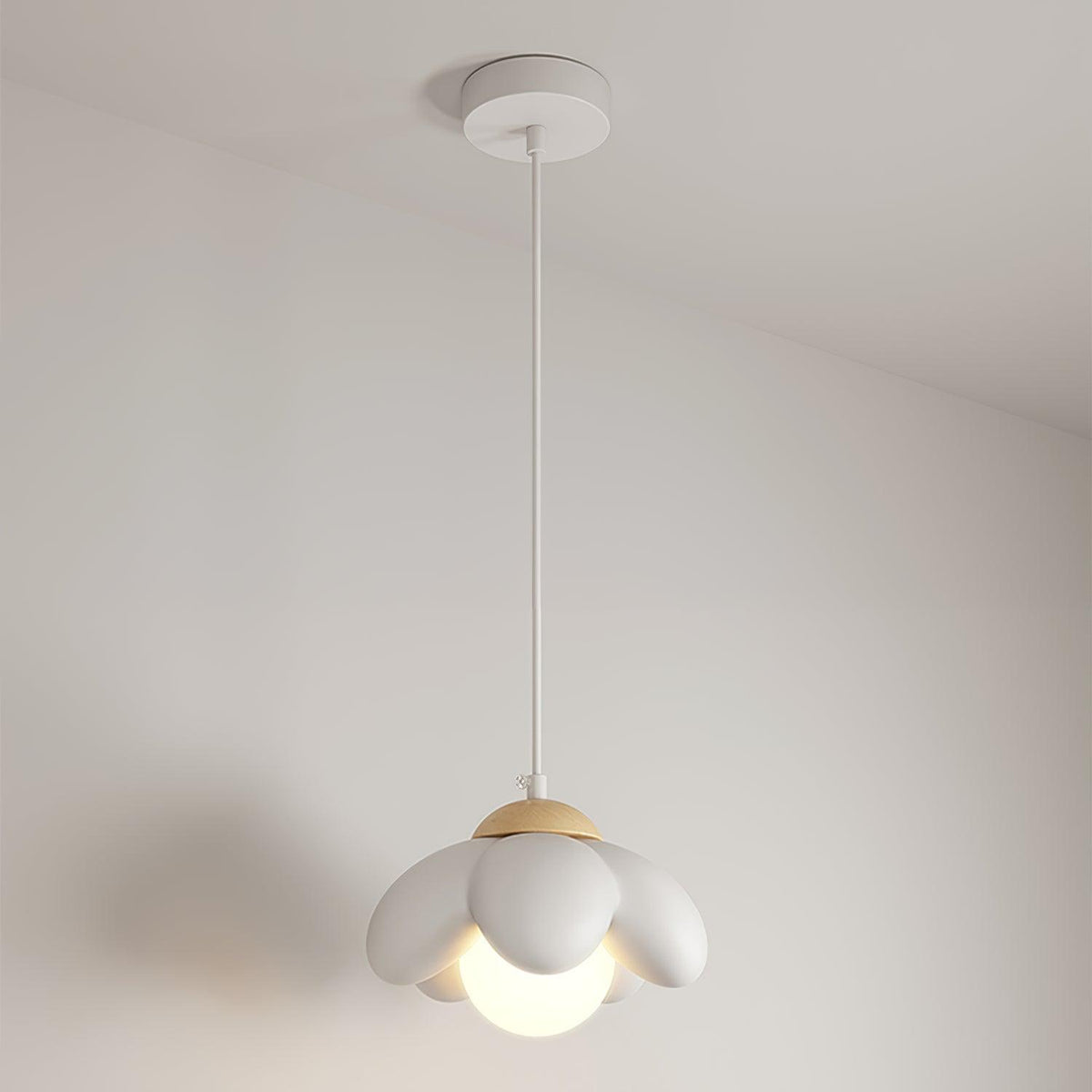 Clae lámpara colgante de resina con diseño artístico acogedor