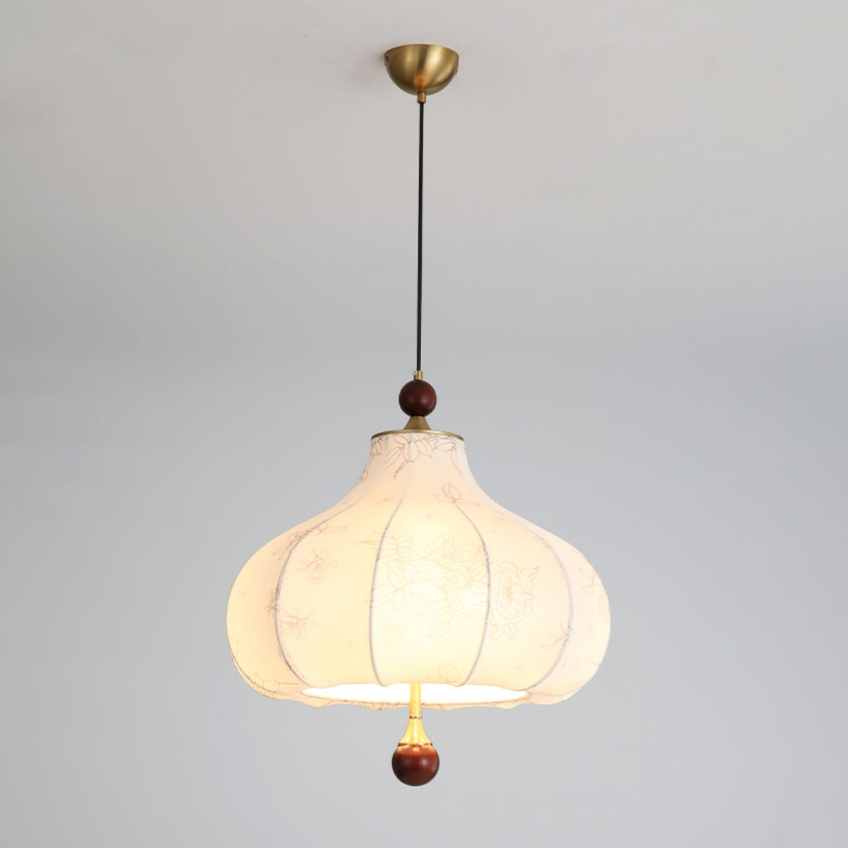 Favian lámpara colgante vintage de madera