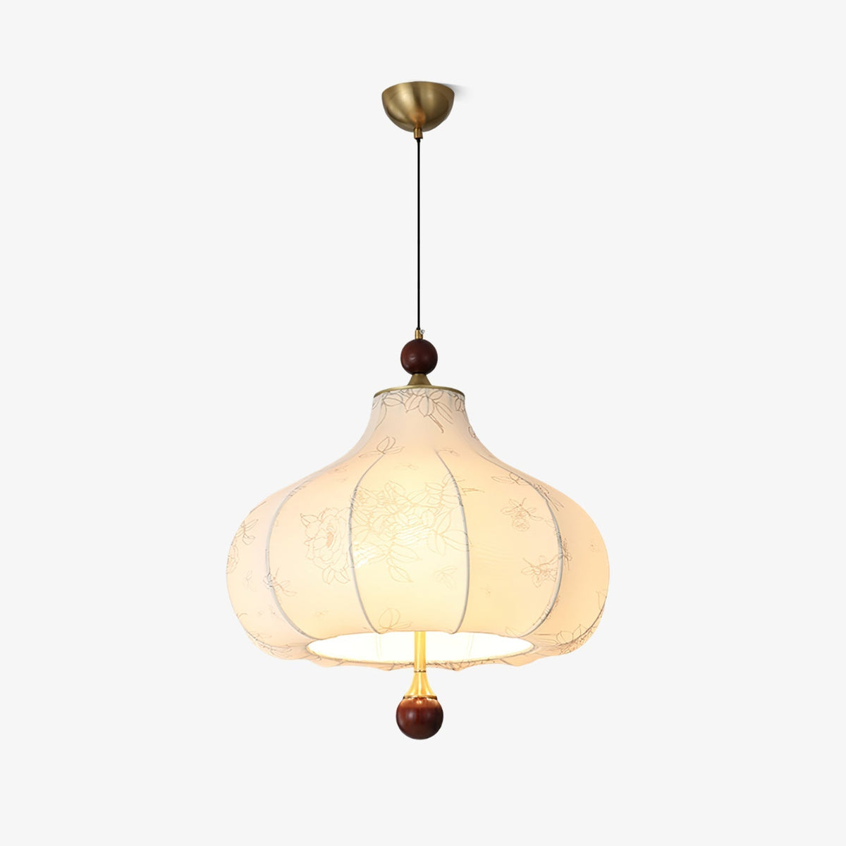 Favian lámpara colgante vintage de madera