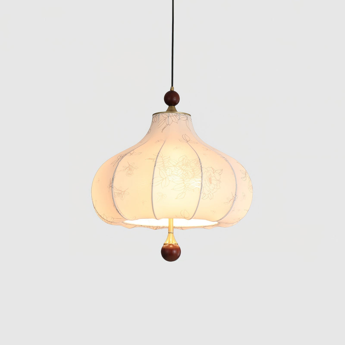 Favian lámpara colgante vintage de madera