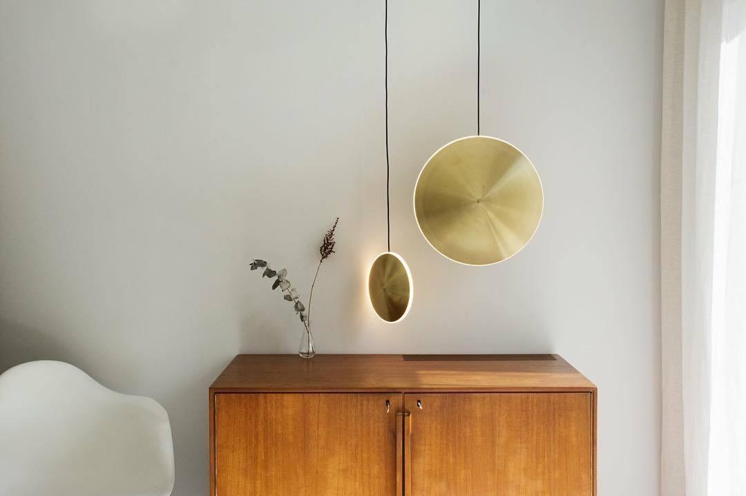 Uvenisra lámpara colgante moderna minimalista de plato
