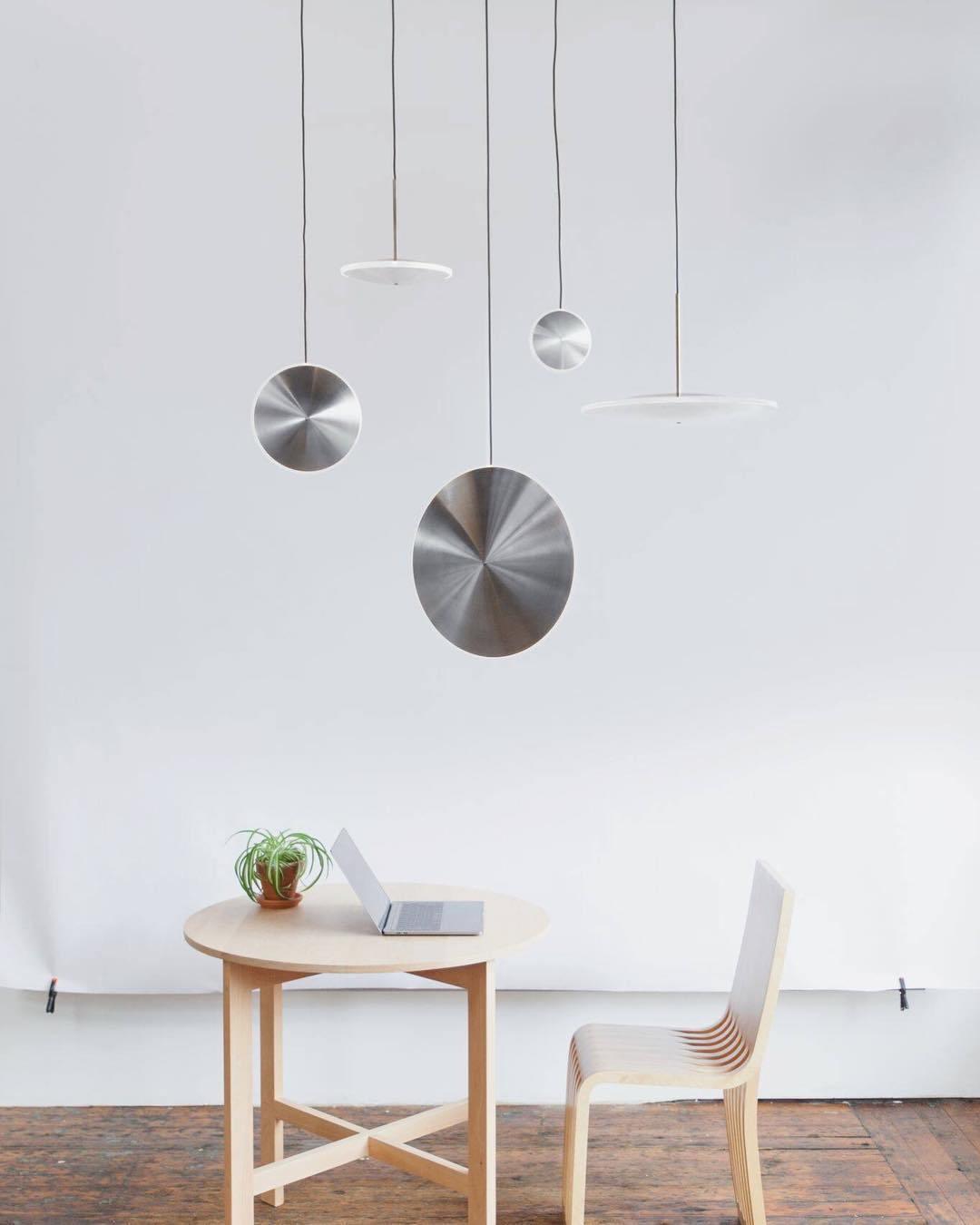 Uvenisra lámpara colgante moderna minimalista de plato