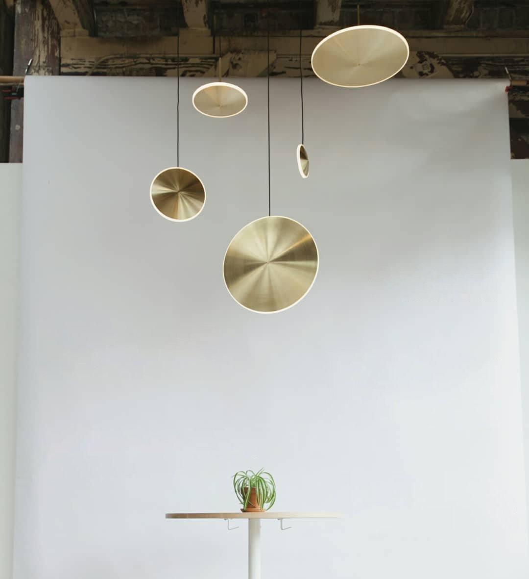 Uvenisra lámpara colgante moderna minimalista de plato