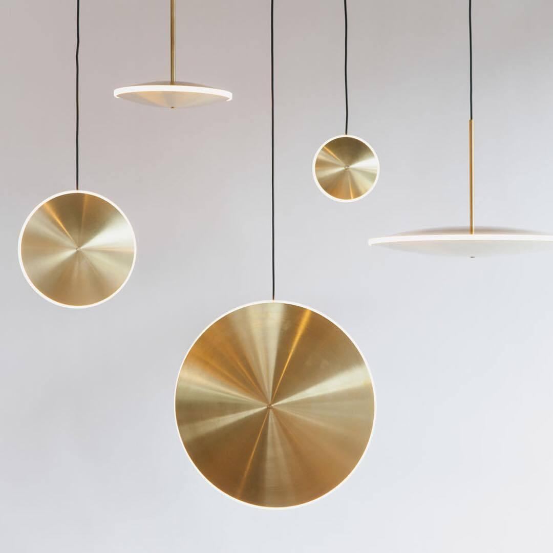 Uvenisra lámpara colgante moderna minimalista de plato