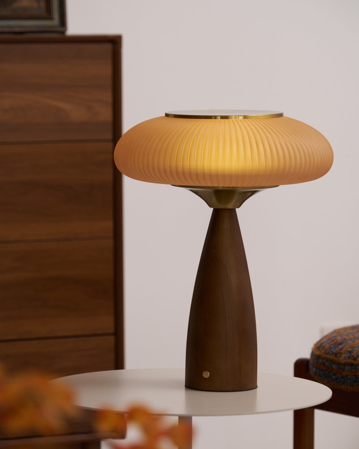 Syleena lámpara de mesa de madera estilo escandinavo
