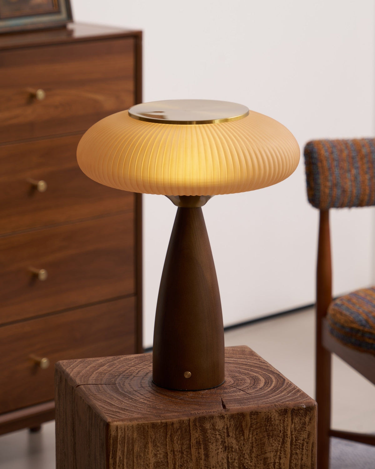 Syleena lámpara de mesa de madera estilo escandinavo