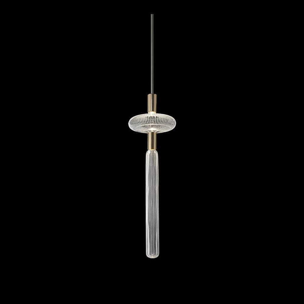 Tika lámpara colgante cristal Cylinder Cipher Contemporary