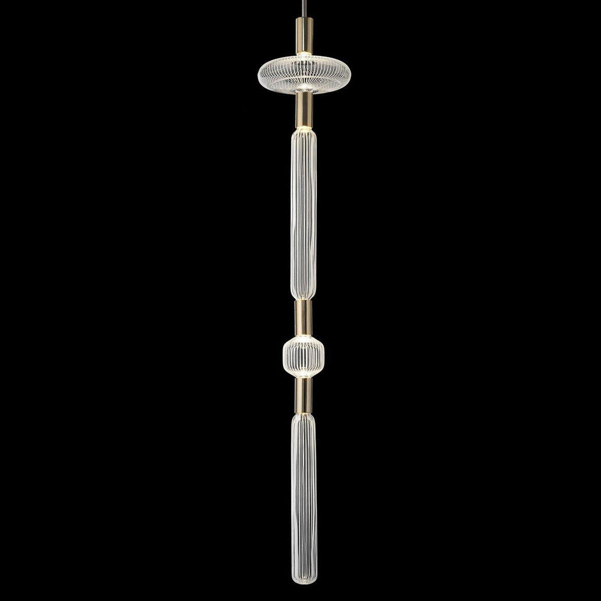 Tika lámpara colgante cristal Cylinder Cipher Contemporary