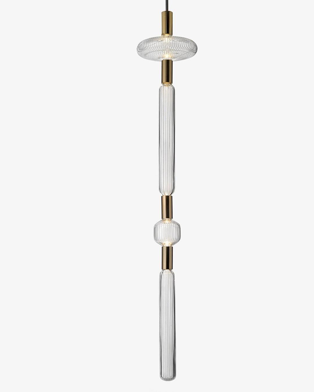 Tika lámpara colgante cristal Cylinder Cipher Contemporary