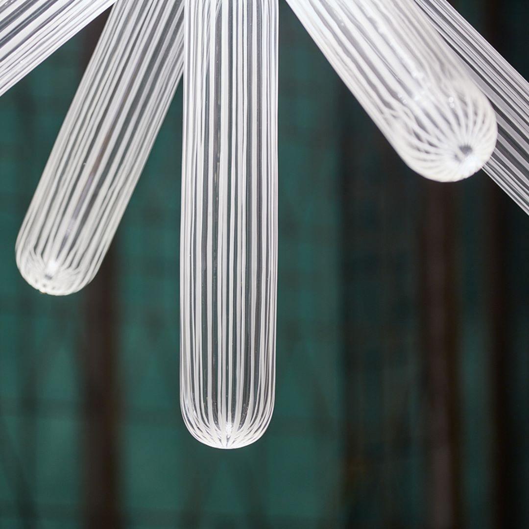 Tika lámpara colgante cristal Cylinder Cipher Contemporary