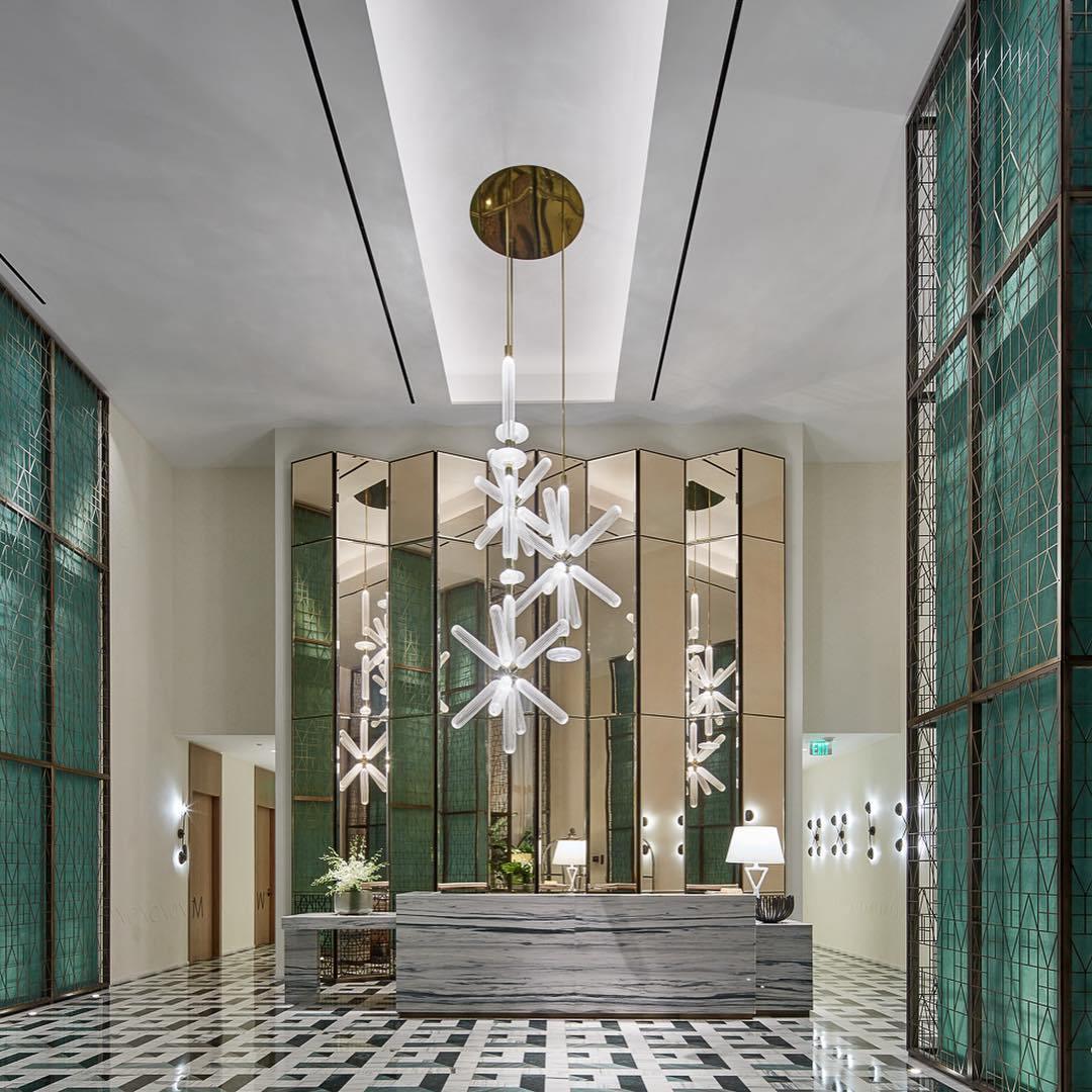 Tika lámpara colgante cristal Cylinder Cipher Contemporary