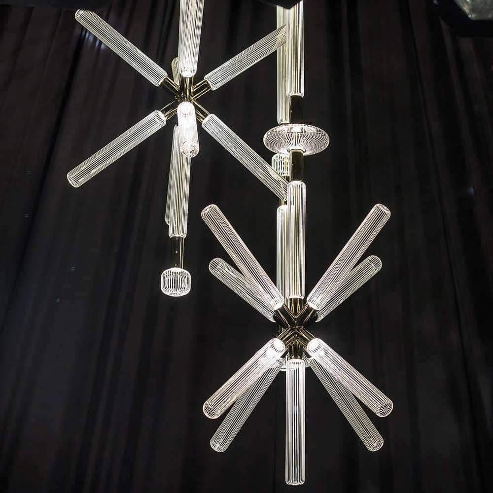 Tika lámpara colgante cristal Cylinder Cipher Contemporary
