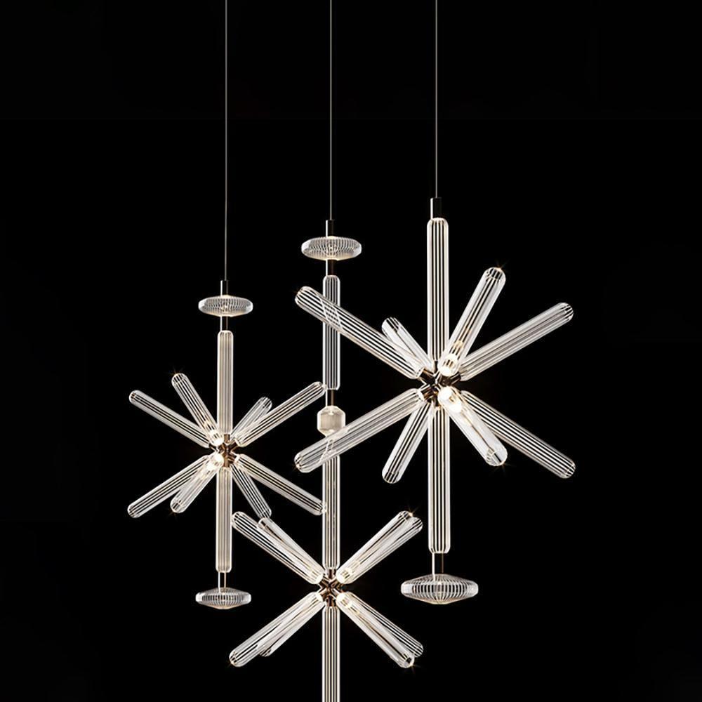 Tika lámpara colgante cristal Cylinder Cipher Contemporary