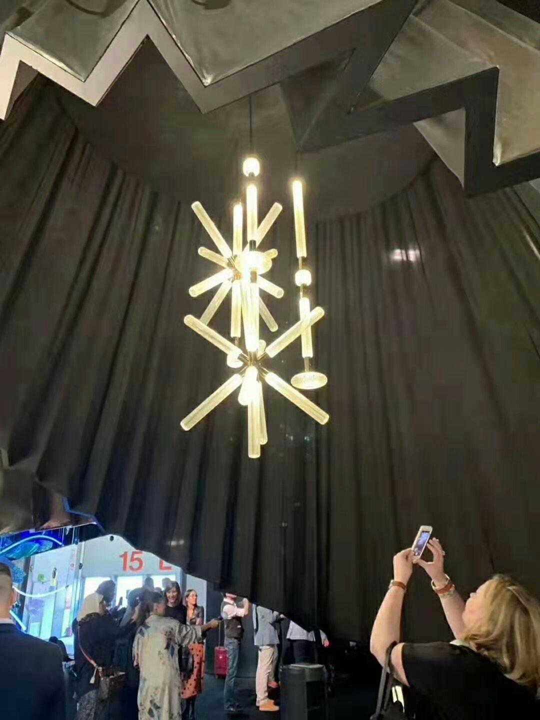 Tika lámpara colgante cristal Cylinder Cipher Contemporary