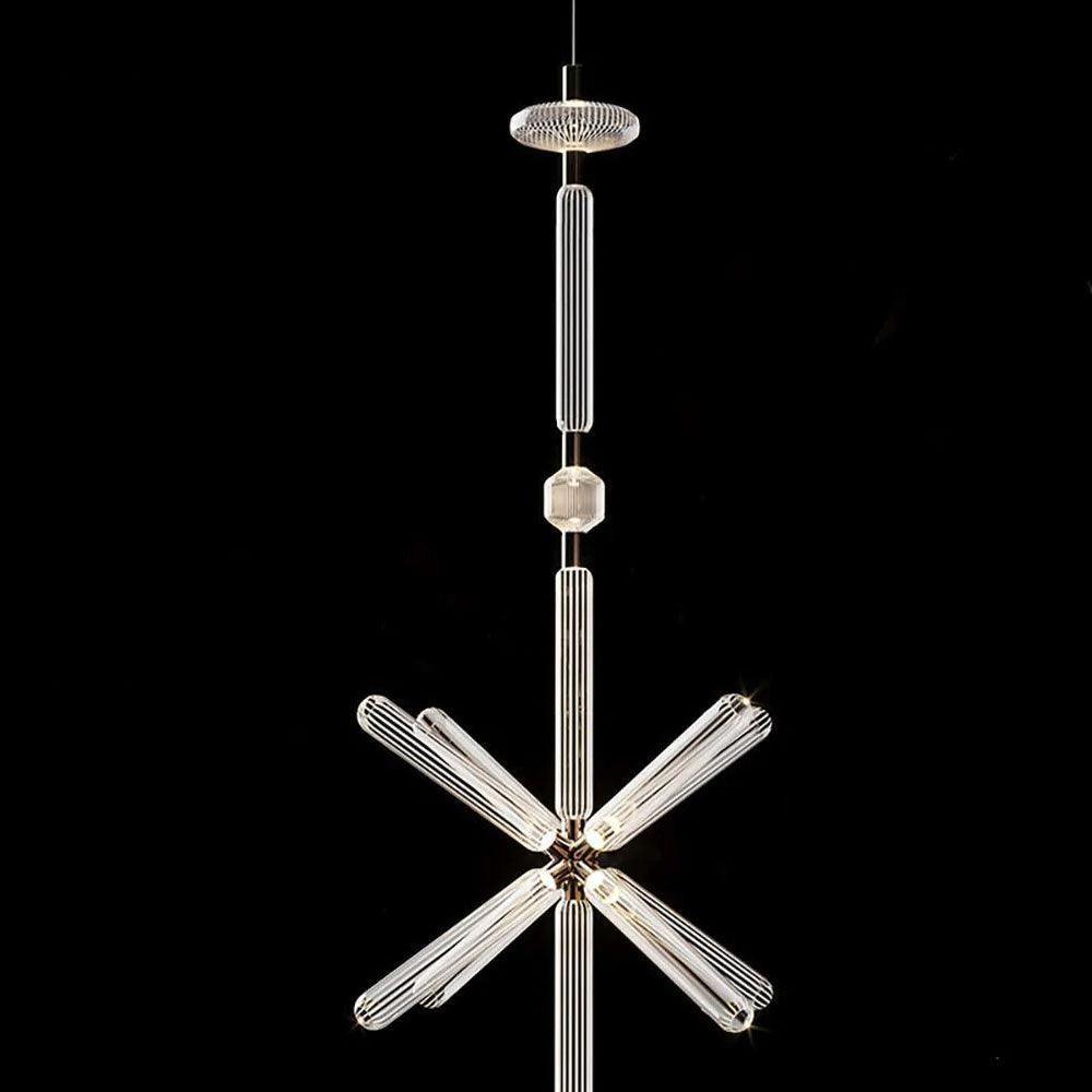 Tika lámpara colgante cristal Cylinder Cipher Contemporary
