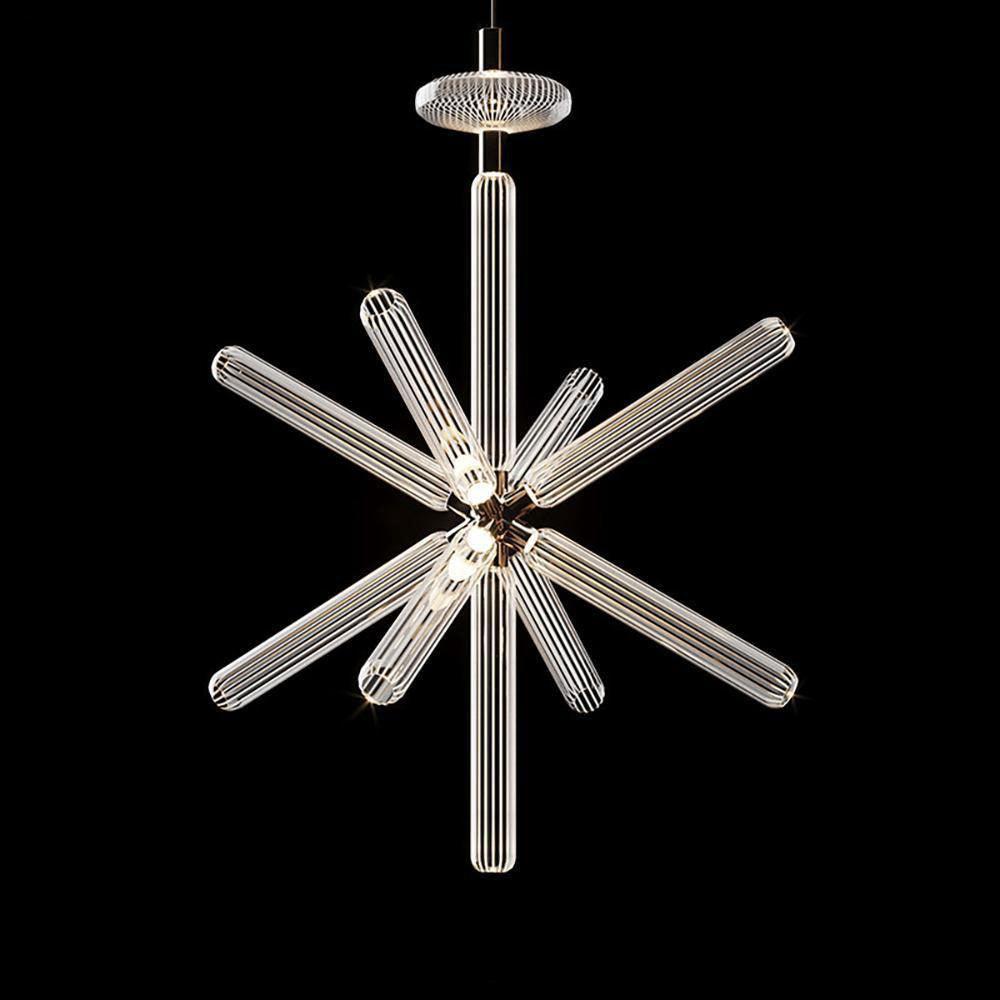 Tika lámpara colgante cristal Cylinder Cipher Contemporary