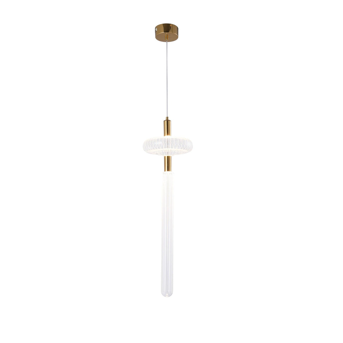 Tika lámpara colgante cristal Cylinder Cipher Contemporary