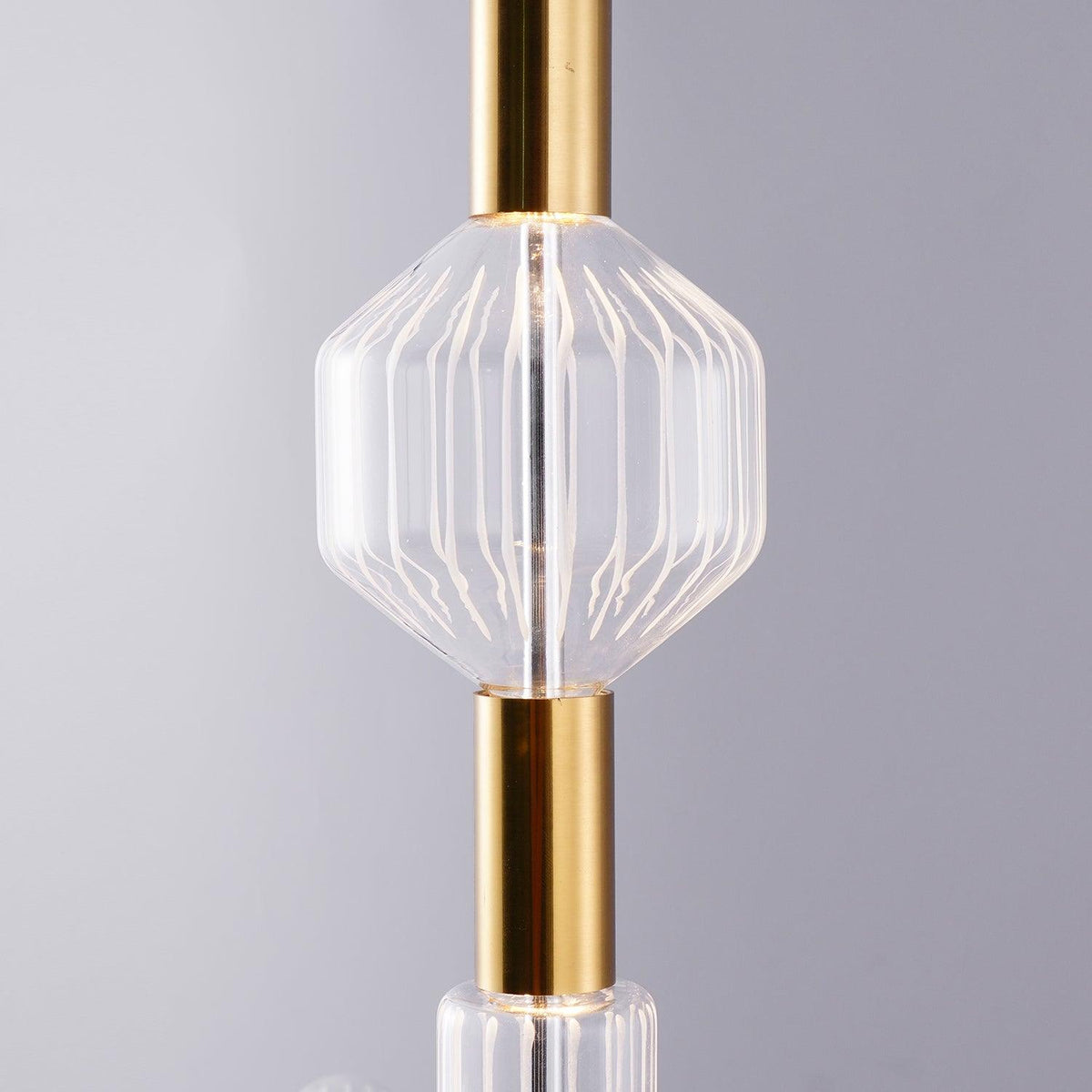 Tika lámpara colgante cristal Cylinder Cipher Contemporary