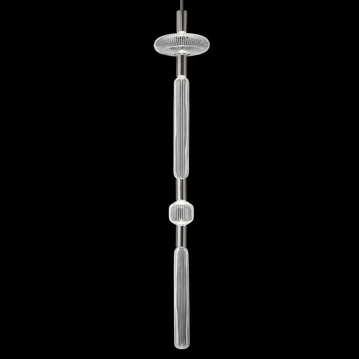 Tika lámpara colgante cristal Cylinder Cipher Contemporary