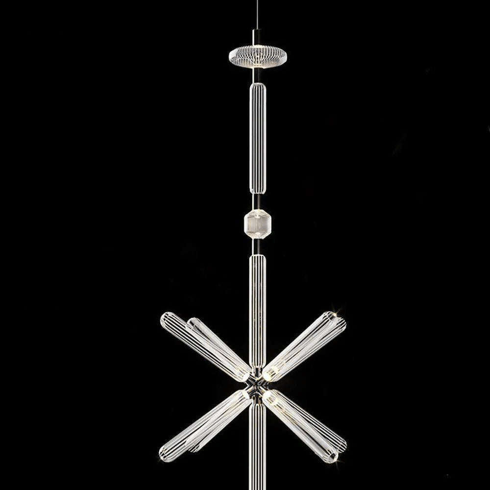 Tika lámpara colgante cristal Cylinder Cipher Contemporary