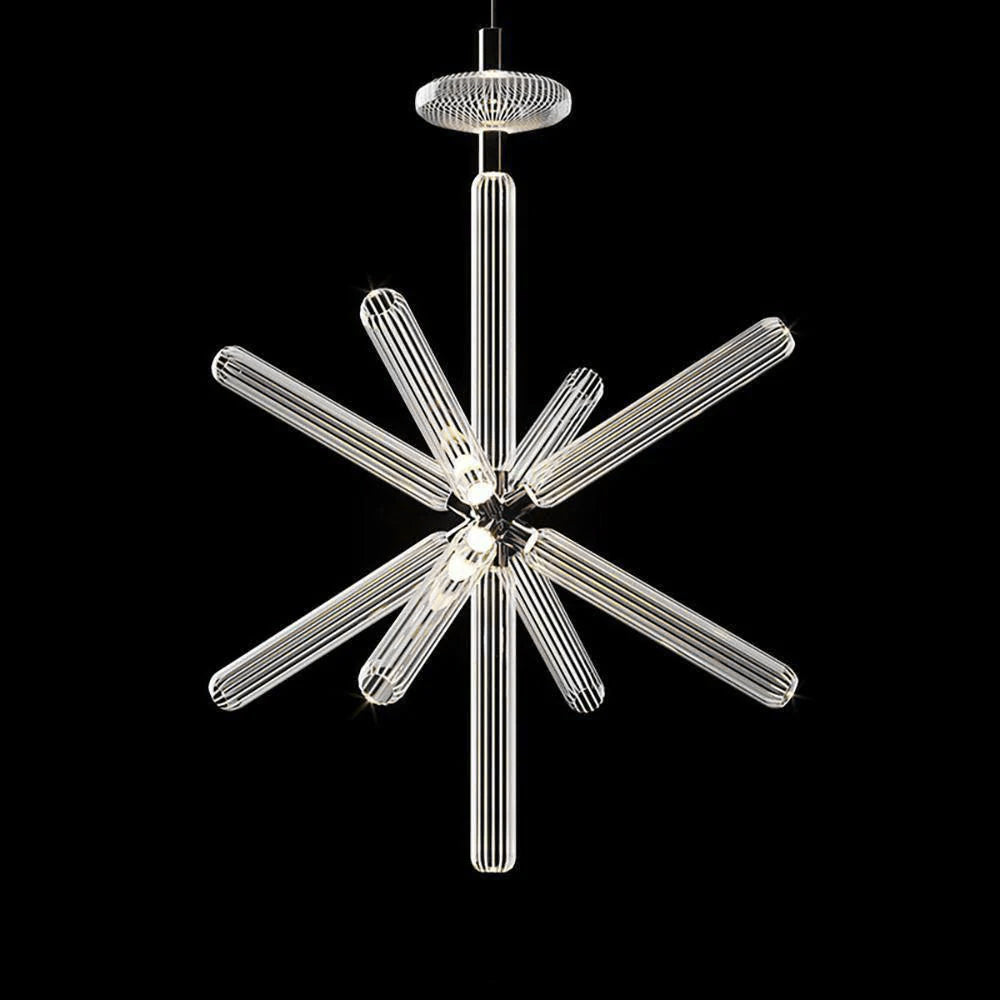Tika lámpara colgante cristal Cylinder Cipher Contemporary