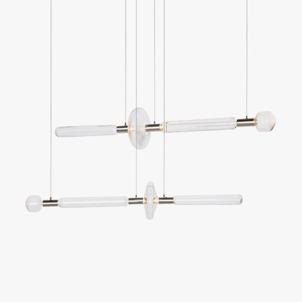 Tika lámpara colgante cristal Cylinder Cipher Contemporary
