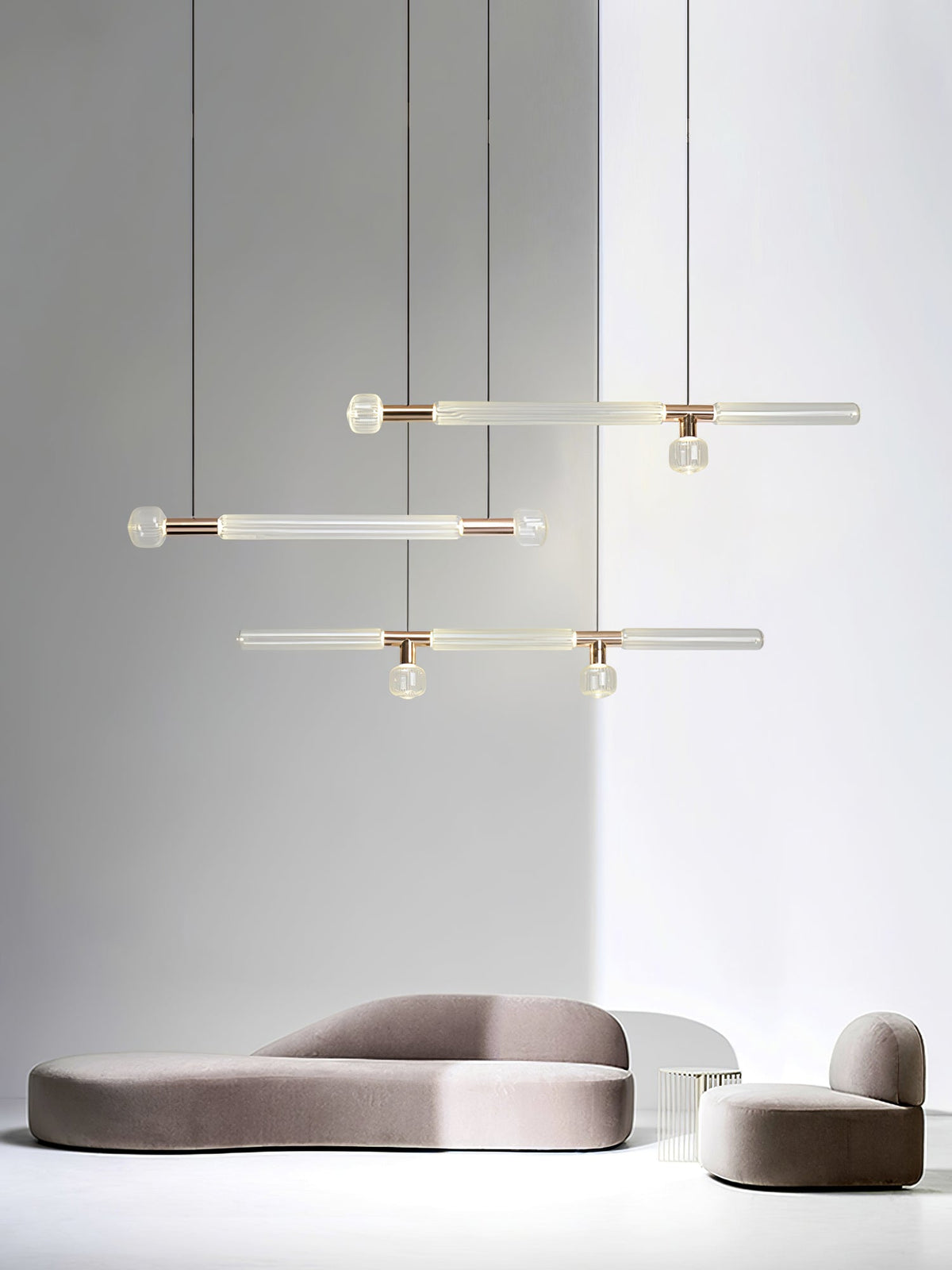 Tika lámpara colgante cristal Cylinder Cipher Contemporary