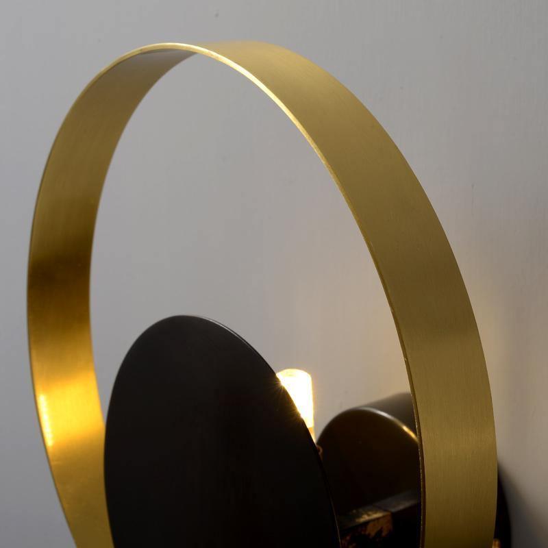 Erliren aplique de pared moderno minimalista circular