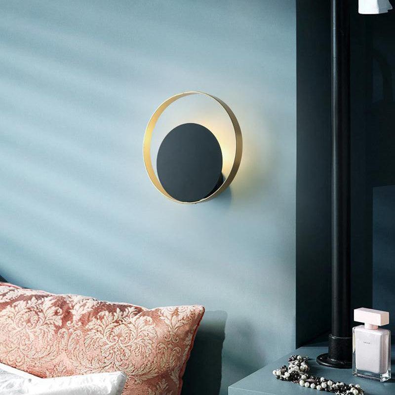 Erliren aplique de pared moderno minimalista circular