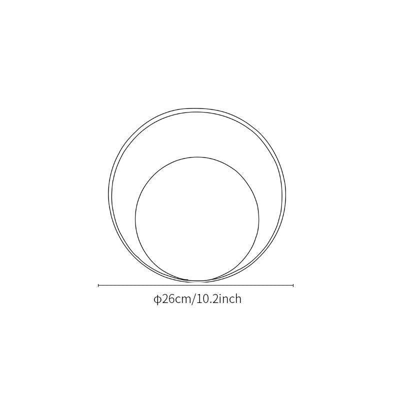 Erliren aplique de pared moderno minimalista circular