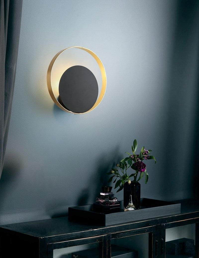 Erliren aplique de pared moderno minimalista circular