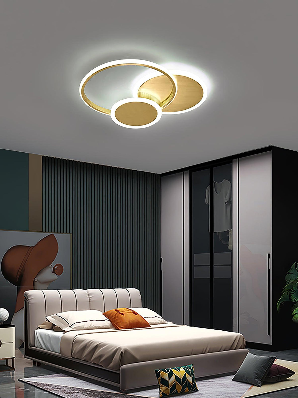 Insk lámpara de techo Art Circles LED