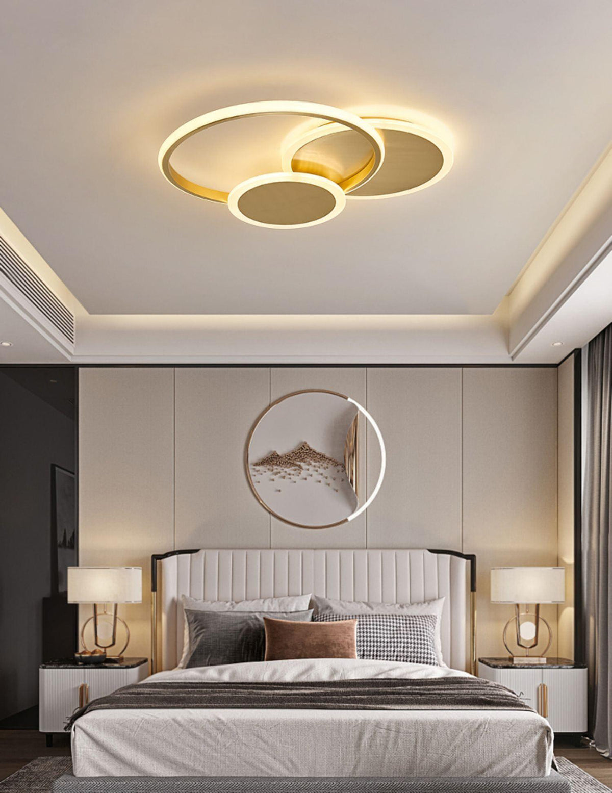 Insk lámpara de techo Art Circles LED