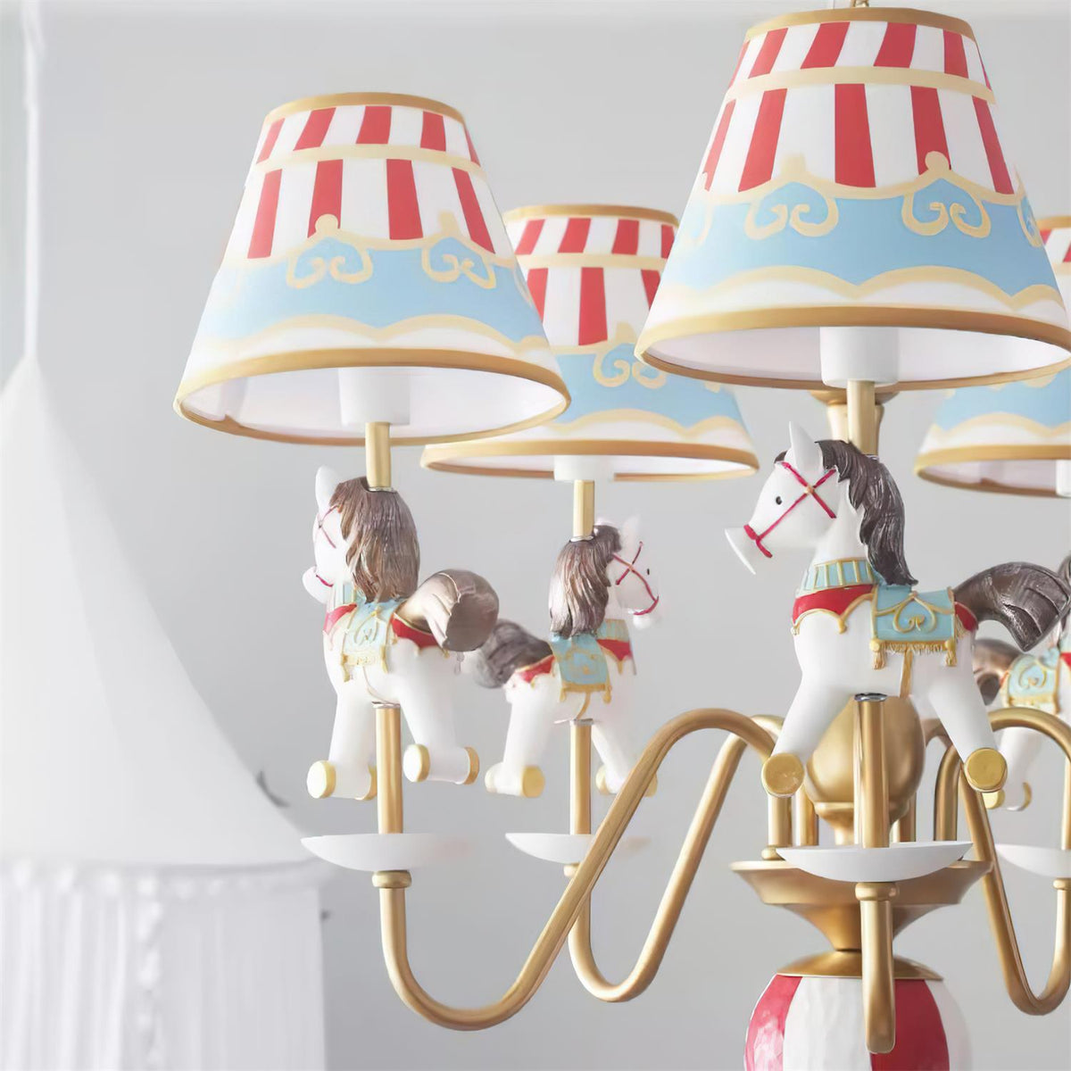 Solvian lámpara de araña Carousel Kids de estilo lúdico