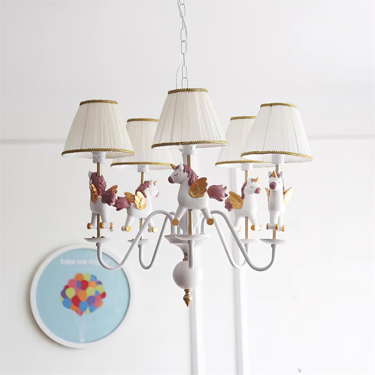 Solvian lámpara de araña Carousel Kids de estilo lúdico