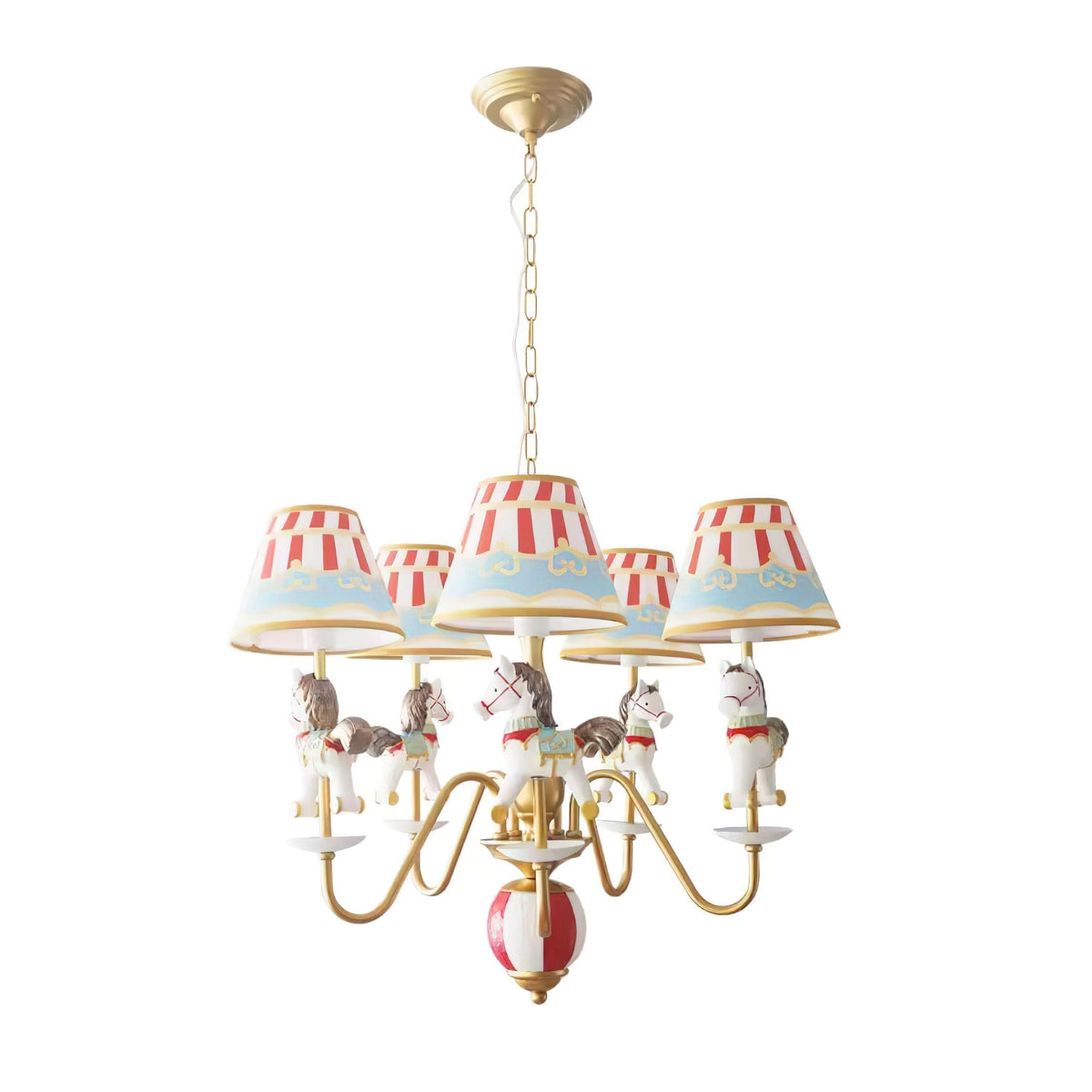 Solvian lámpara de araña Carousel Kids de estilo lúdico
