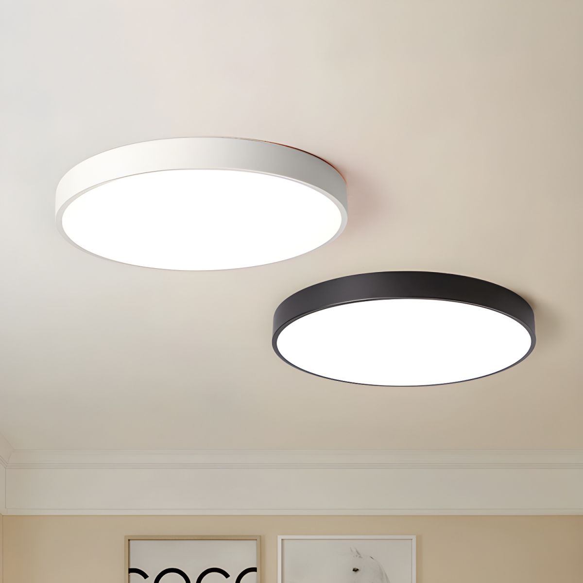 Izoriel lámpara de techo moderna minimalista circular delgada