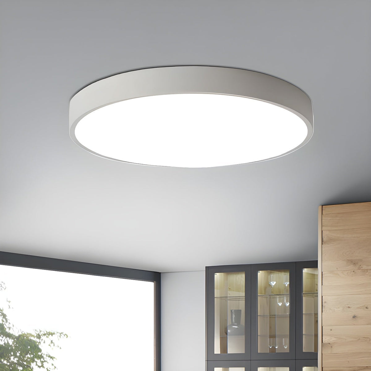 Izoriel lámpara de techo moderna minimalista circular delgada