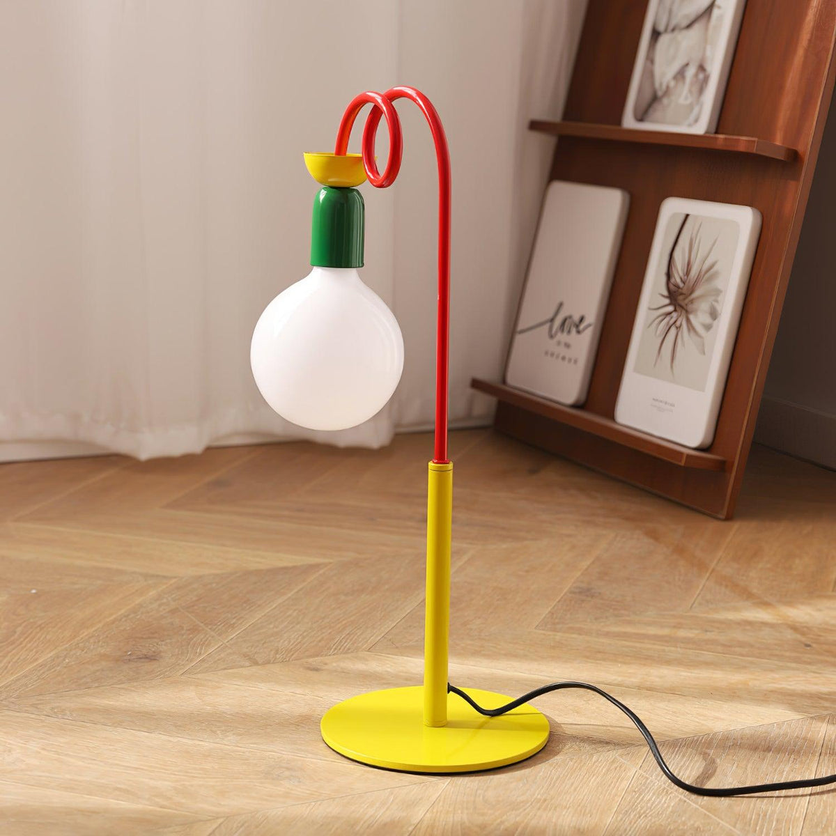 Trilo lámpara de mesa de vidrio juguetona