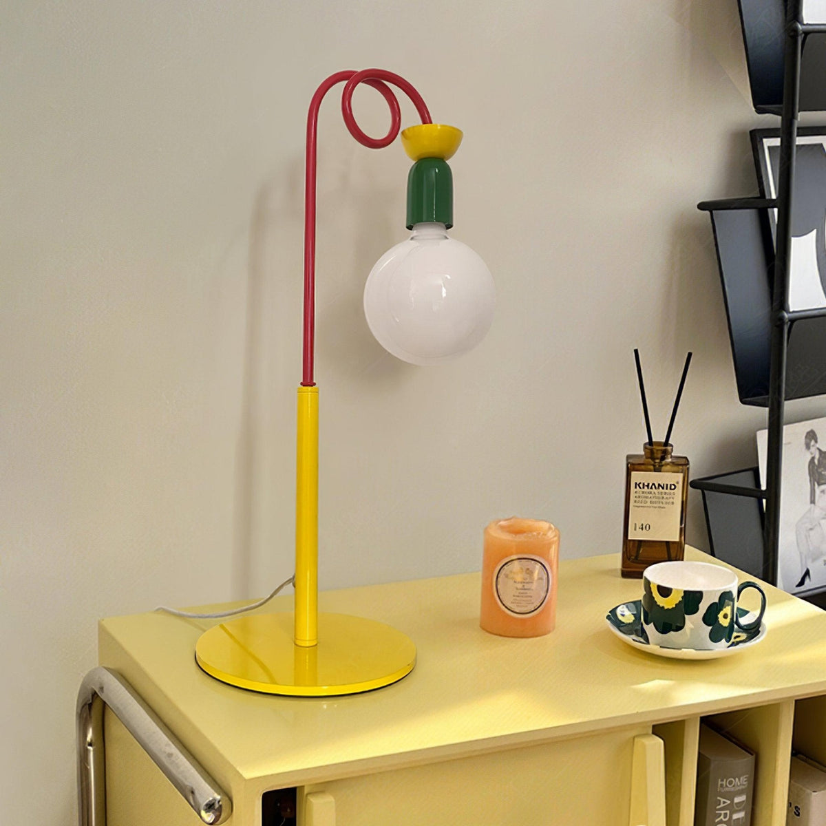Trilo lámpara de mesa de vidrio juguetona