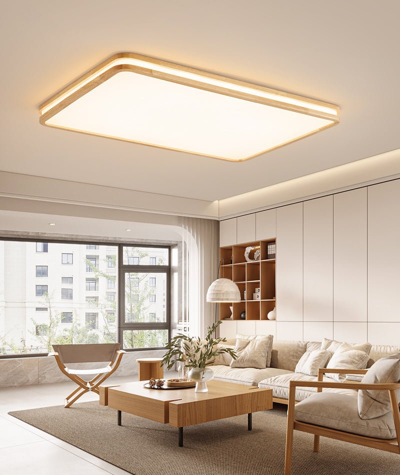 Nysilos lámpara de techo moderna minimalista de madera