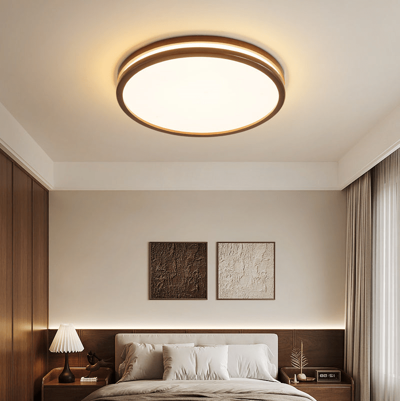 Nysilos lámpara de techo moderna minimalista de madera