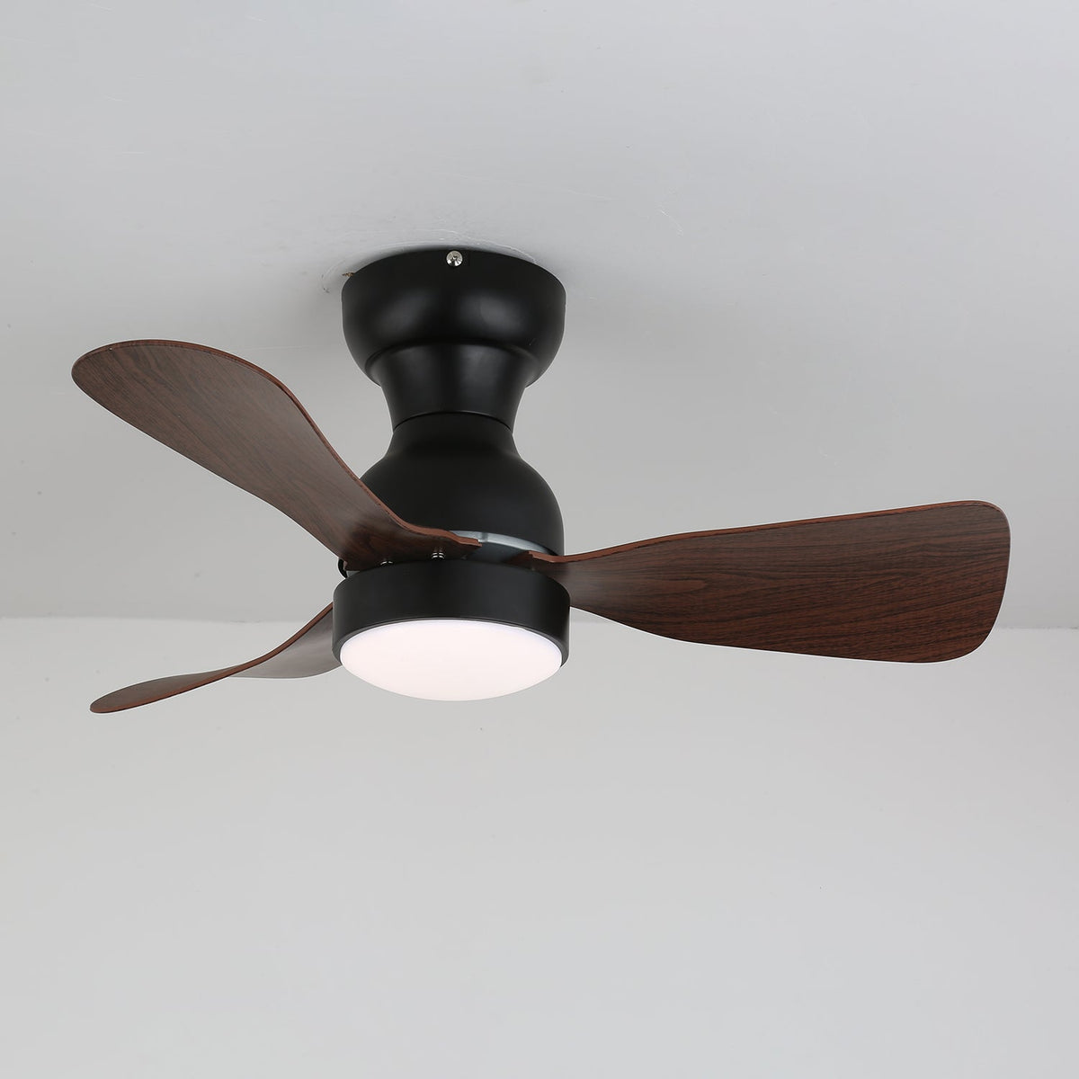 Aurdorus ventilador de techo con luz moderno de madera