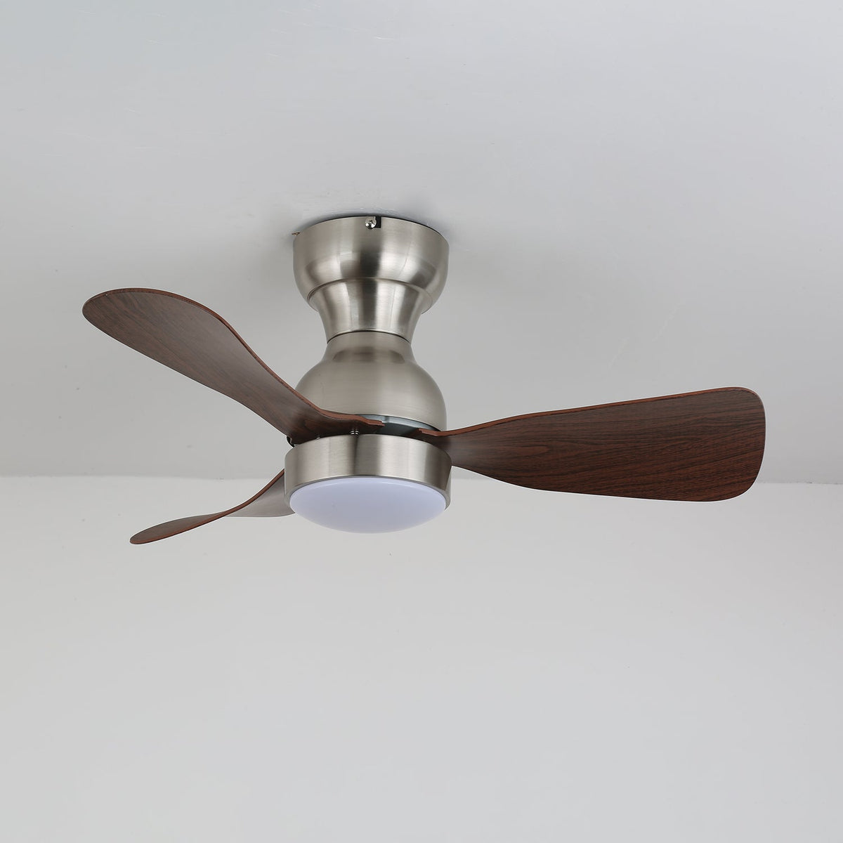 Aurdorus ventilador de techo con luz moderno de madera