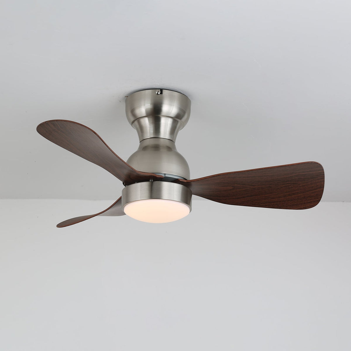 Aurdorus ventilador de techo con luz moderno de madera