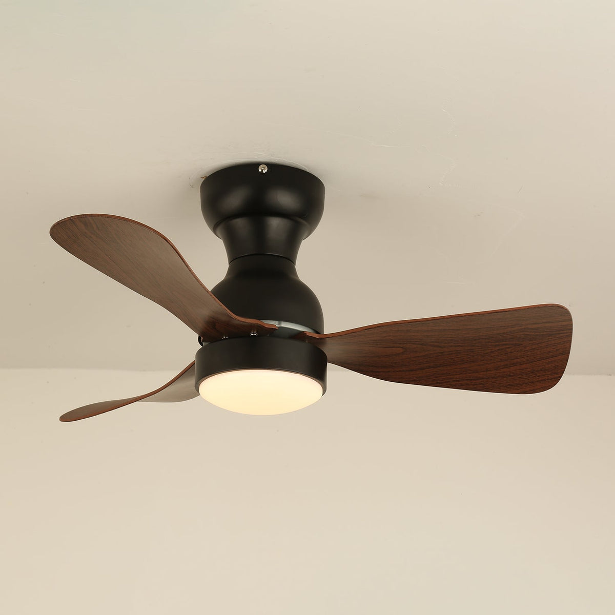 Aurdorus ventilador de techo con luz moderno de madera