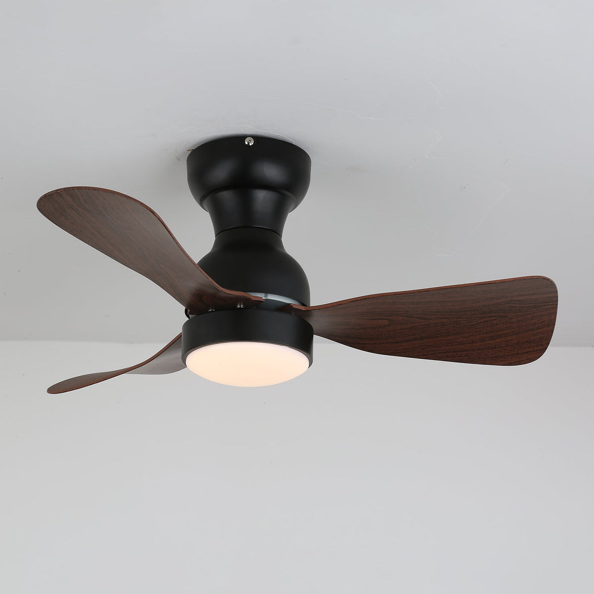 Aurdorus ventilador de techo con luz moderno de madera