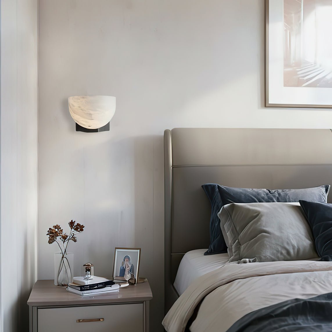 Corvina aplique de pared Bowl alabastro